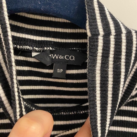 RW&Co striped moc neck knit shirt - Picture 2 of 3